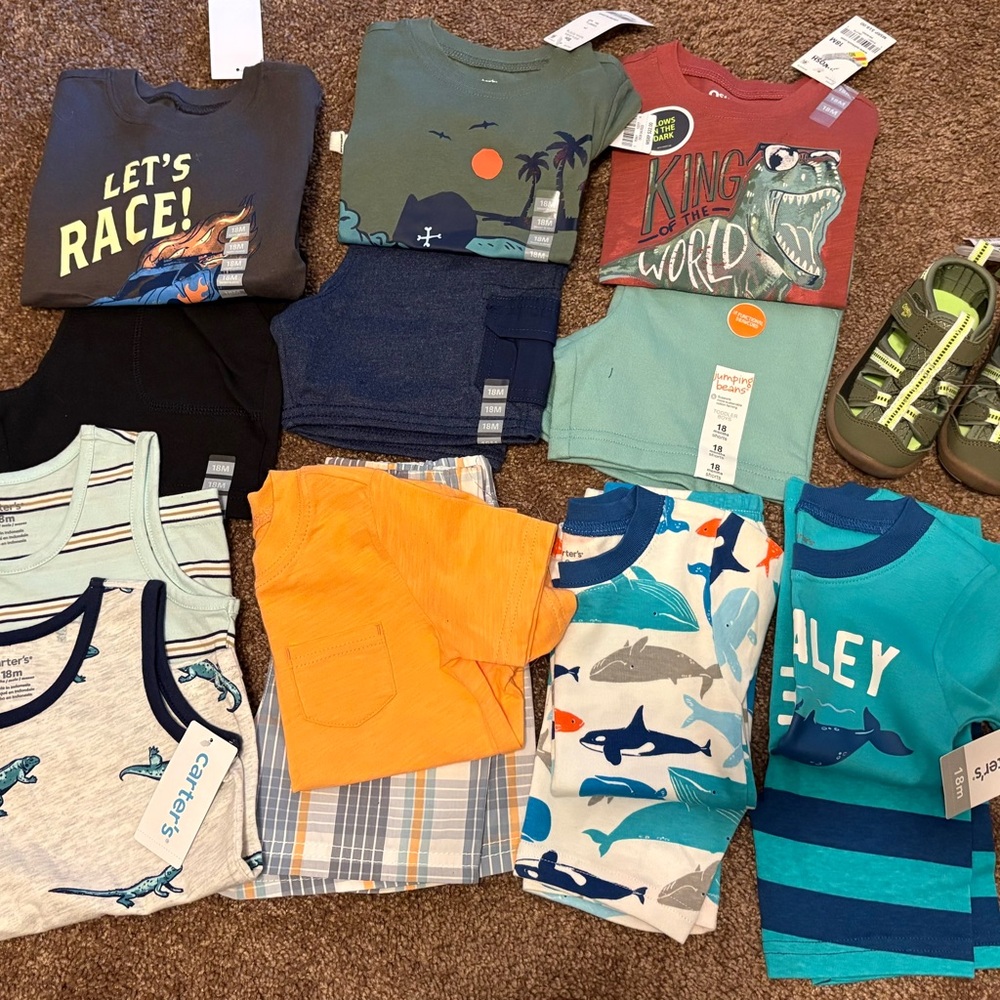 Boys' Graphic Tees and Shorts Set